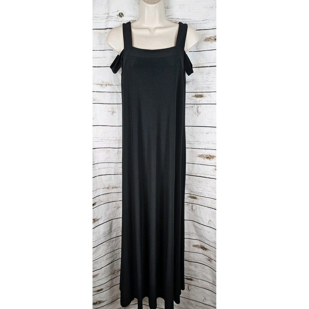 Sympli the Best Canada Black Maxi Dress 10 Jersey Flowy Sleeveless